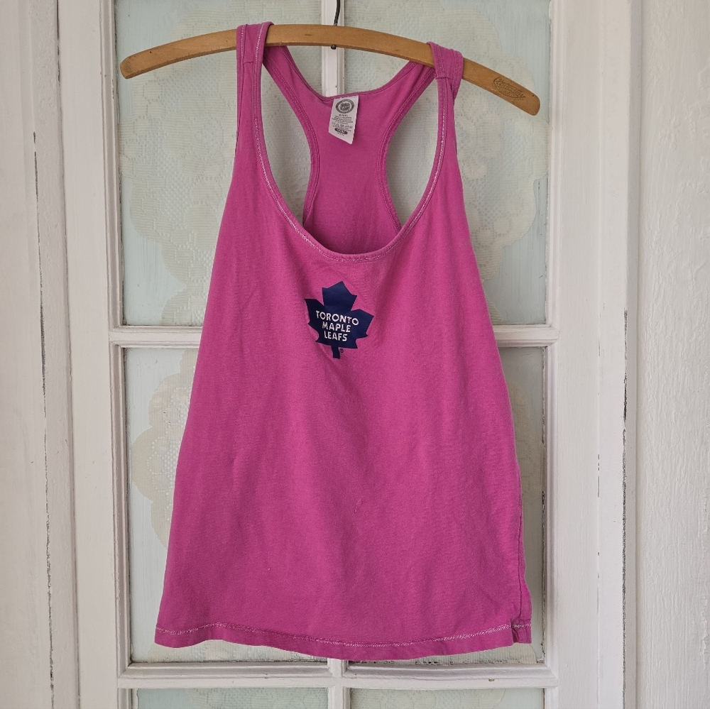 Toronto Maple Leafs Pink Racerback Tank Top M/M